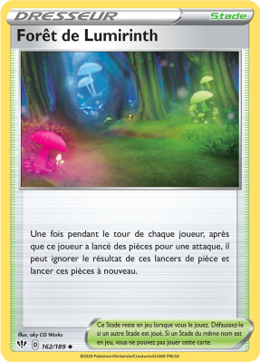 Carte Pokémon Forêt de Lumirinth 162/189 Peu commune Ténèbres Embrasées