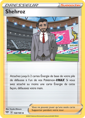 Carte Pokémon Shehroz 168/189 Peu commune Ténèbres Embrasées