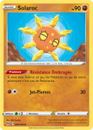 Carte Pokémon Solaroc 092/189 Peu commune Ténèbres Embrasées