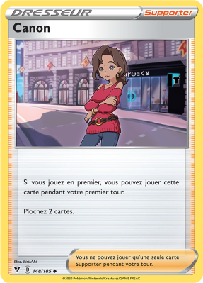 Carte Pokémon Canon 148/185 Peu commune Voltage Éclatant