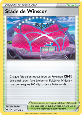 Carte Pokémon Stade de Winscor 161/185 Peu commune Voltage Éclatant