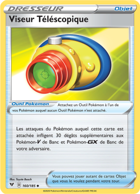 Carte Pokémon Viseur Téléscopique 160/185 Peu commune Voltage Éclatant
