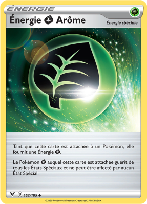 Carte Pokémon Énergie Plante Arôme 162/185 Peu commune Voltage Éclatant