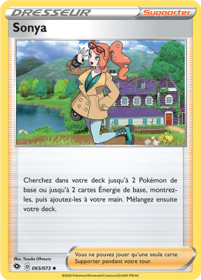 Carte Pokémon Sonya 065/073 Peu commune La Voie du Maître