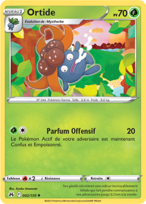 Carte Pokémon Ortide 002/159 Peu commune Zénith Suprême