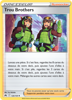 Carte Pokémon Trou Brothers 126/159 Peu commune Zénith Suprême