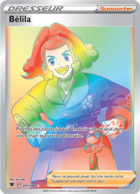 Carte Pokémon Bélila 207/189 Rainbow Astres Radieux