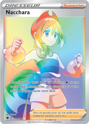 Carte Pokémon Nacchara 204/189 Rainbow Astres Radieux