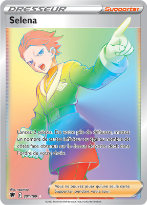 Carte Pokémon Selena 201/189 Rainbow Astres Radieux