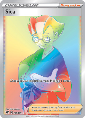 Carte Pokémon Sica 200/189 Rainbow Astres Radieux