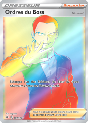 Carte Pokémon Ordres du Boss 200/192 Rainbow Clash des Rebelles