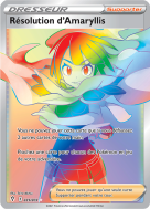 Carte Pokémon Résolution d'Amaryllis 225/203 Rainbow Évolution Céleste