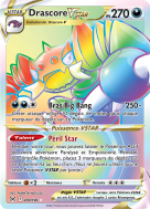 Carte Pokémon Drascore-VSTAR 200/196 Rainbow Origine Perdue