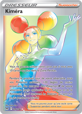 Carte Pokémon Kiméra 206/196 Rainbow Origine Perdue