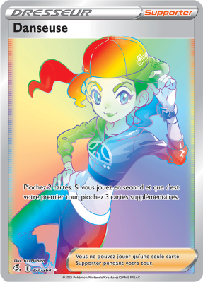 Carte Pokémon Danseuse 274/264 Rainbow Poing de Fusion