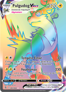 Carte Pokémon Fulgudog-VMAX 267/264 Rainbow Poing de Fusion