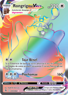 Carte Pokémon Rongrigou-VMAX 272/264 Rainbow Poing de Fusion