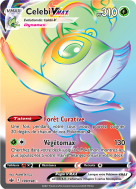 Carte Pokémon Celebi-VMAX 199/198 Rainbow Règne de Glace