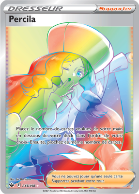 Carte Pokémon Percila 213/198 Rainbow Règne de Glace