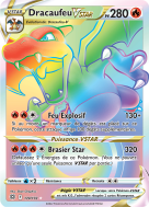 Carte Pokémon Dracaufeu-VSTAR 174/172 Rainbow Stars Étincelantes