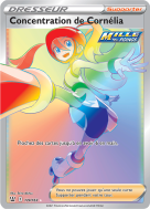 Carte Pokémon Concentration de Cornélia 174/163 Rainbow Styles de Combat
