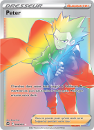 Carte Pokémon Peter 206/195 Rainbow Tempête Argentée