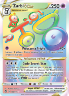 Carte Pokémon Zarbi-VSTAR 199/195 Rainbow Tempête Argentée