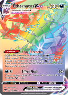 Carte Pokémon Éthernatos-VMAX 192/189 Rainbow Ténèbres Embrasées