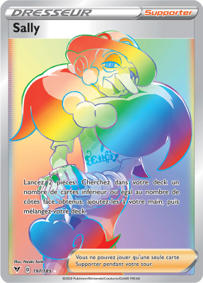 Carte Pokémon Sally 197/185 Rainbow Voltage Éclatant