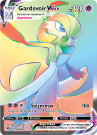 Carte Pokémon Gardevoir-VMAX 076/073 Rainbow La Voie du Maître