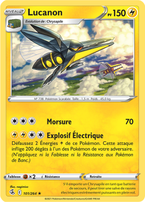 Carte Pokémon Lucanon 101/264 Rare Poing de Fusion