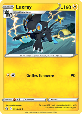Carte Pokémon Luxray 093/264 Rare Poing de Fusion