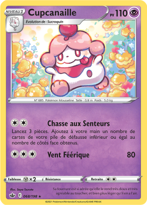 Carte Pokémon Cupcanaille 068/198 Rare Règne de Glace