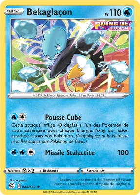 Carte Pokémon Bekaglaçon 044/172 Rare Stars Étincelantes