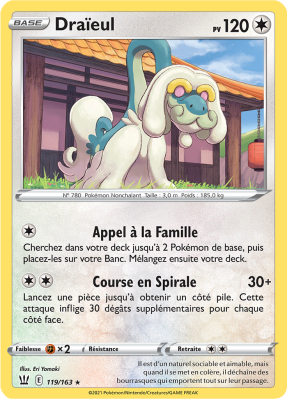Carte Pokémon Draïeul 119/163 Rare Styles de Combat