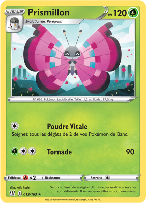 Carte Pokémon Prismillon 013/163 Rare Styles de Combat
