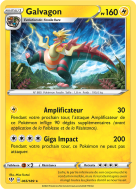 Carte Pokémon Galvagon 065/189 Rare Ténèbres Embrasées