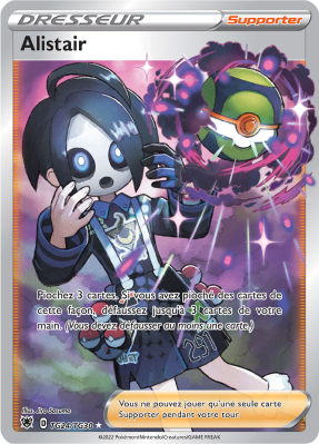 Carte Pokémon Alistair TG24/TG30 Trainer Gallery Astres Radieux