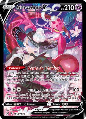 Carte Pokémon Amovénus-V TG18/TG30 Trainer Gallery Origine Perdue