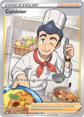 Carte Pokémon Cuisinier TG25/TG30 Trainer Gallery Origine Perdue