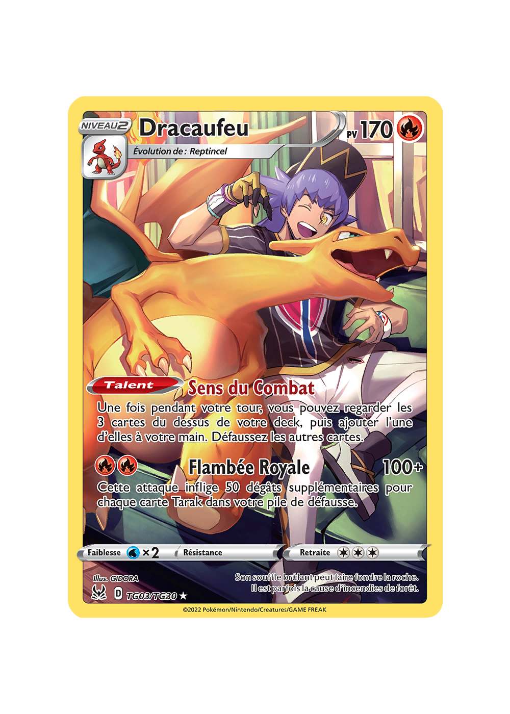 Carte Pokemon DRACAUFEU TG03/TG30 HOLO Epée et Bouclier 11 EB11 FR NEUF Carte Pokemon DRACAUFEU TG03/TG30 HOLO Epée et Bouclier 11 EB11 FR NEUF