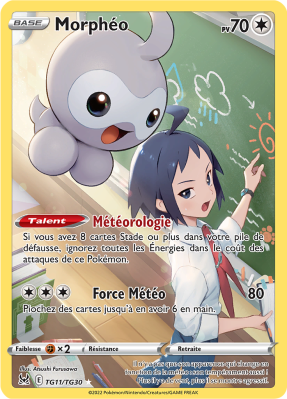 Carte Pokémon Morphéo TG11/TG30 Trainer Gallery Origine Perdue