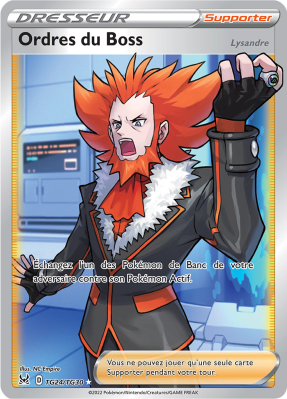 Carte Pokémon Ordres du Boss TG24/TG30 Trainer Gallery Origine Perdue