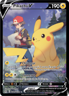 Carte Pokémon Pikachu-V TG16/TG30 Trainer Gallery Origine Perdue