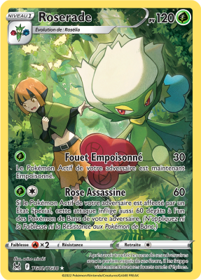 Carte Pokémon Roserade TG02/TG30 Trainer Gallery Origine Perdue