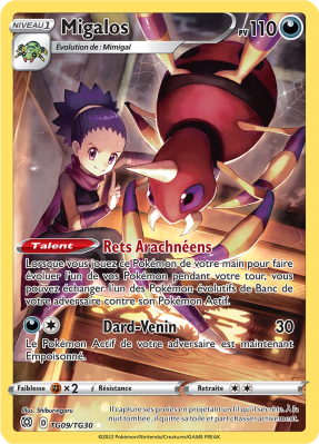 Carte Pokémon Migalos TG09/TG30 Trainer Gallery Stars Étincelantes