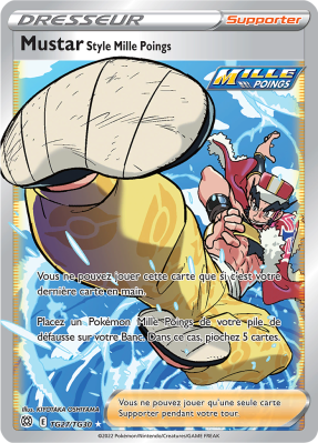 Carte Pokémon Mustar Style Mille Poings TG27/TG30 Trainer Gallery Stars Étincelantes