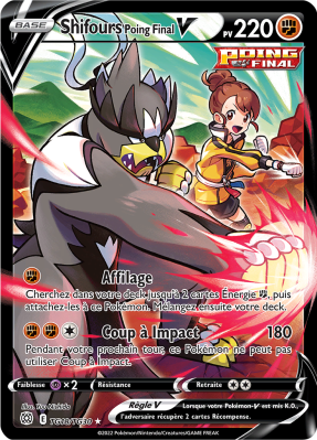 Carte Pokémon Shifours Poing Final-V TG18/TG30 Trainer Gallery Stars Étincelantes