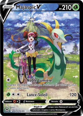 Carte Pokémon Majaspic-V TG13/TG30 Trainer Gallery Tempête Argentée
