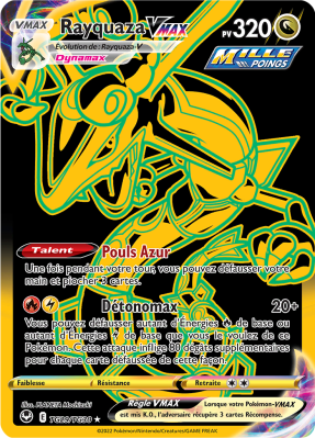 Carte Pokémon Rayquaza-VMAX TG29/TG30 Trainer Gallery Tempête Argentée